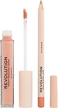 Lip Makeup Set - Makeup Revolution Lip Contour Kit Stunner (lip/gloss/3ml + lip/pencil/1g) — photo N3