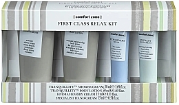 Fragrances, Perfumes, Cosmetics Set - Comfort Zone First Class Relax Travel Kit (b/wash/50ml + b/wash/50ml + eye/cr/15ml + h/cr/15ml)