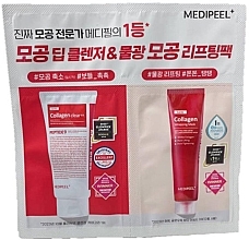 Fragrances, Perfumes, Cosmetics Set - Medi-Peel Red Lacto Collagen Wrapping + Clear 2.0 (Mask/4ml + Foam/4ml)