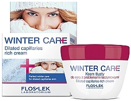 Fragrances, Perfumes, Cosmetics Dilated Capillares Skin Rich Cream - Floslek Winter Care Dilated Capillares Rich Cream