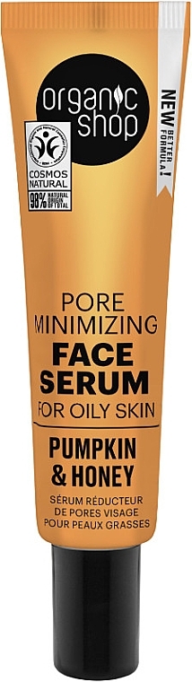 Pumpkin & Honey Serum for Oily Skin - Organic Shop Pumpkin & Honey Pore Minimizing Serum — photo N1