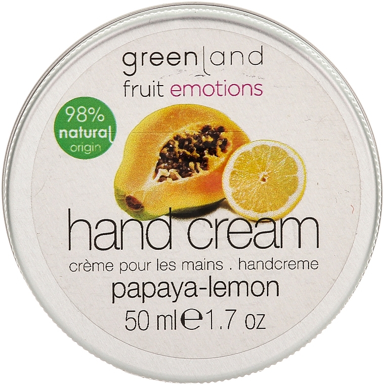 Papaya & Lemon Hand Cream - Greenland Fruit Emotion Hand Cream — photo N1