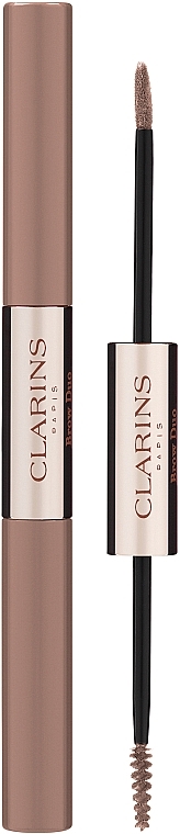 Brow Shaping Gel Mascara & Creamy Powder - Clarins Brow Duo 2 In 1 — photo N1