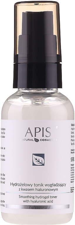 Hydrogel Tonic with Hyaluronic Acid - Apis Professional Smoothing Hydro Gel Toner With Hyaluronic Acid — photo N3