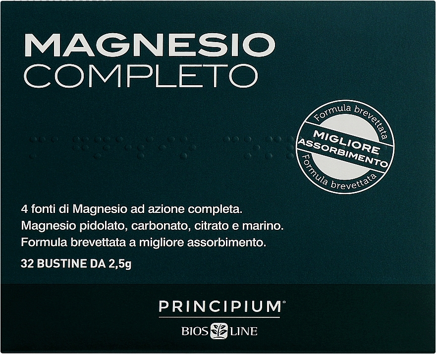 Magnesium Dietary Supplement, sachet - BiosLine Principium Magnesio — photo N1