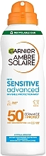 Sunscreen Face Mist - Garnier Ambre Solaire Sensitive Advanced Face Mist SPF50+ — photo N1