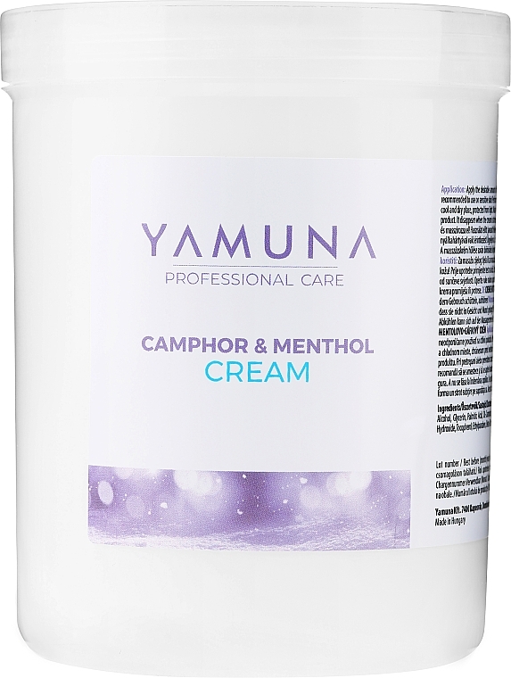 Massage Cream "Camphor & Menthol" - Yamuna Camphoros Mentolos Cream — photo N1