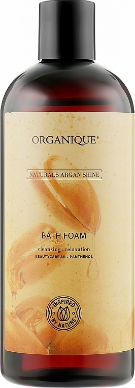 Bath Foam for Dry & Sensitive Skin - Organique Naturals Argan Shine Bath Foam — photo N1