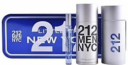 Fragrances, Perfumes, Cosmetics Carolina Herrera 212 Men NYC - Set (edt/100ml + deo/150ml + edt/10ml) 