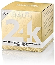 Fragrances, Perfumes, Cosmetics Face Cream 50+ - Efektima Instytut 24K Gold & Collagen Day/Night Cream 50+