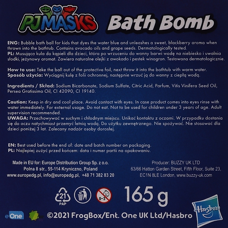 Fizzy Bath Bombs - Disney PJ Masks Bath Bomb — photo N3