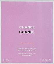 Fragrances, Perfumes, Cosmetics Chanel Chance Eau Vive - Set (edt/20ml + refill 2 x 20 ml)