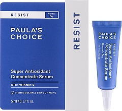 Vitamin C Antioxidant Face Serum - Paula's Choice Resist Anti-Aging Super Antioxidant Concentrate Serum Travel Size — photo N2