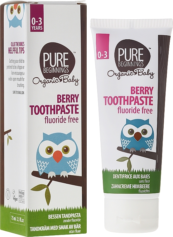 Kids Toothpaste "Berries" - Pure Beginnings Baby Berry Toothpaste  — photo N1