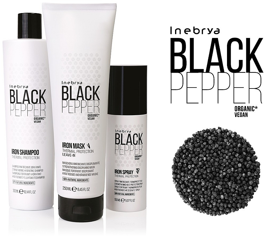 Heat Protection - Inebrya Black Pepper Iron Spray — photo N2