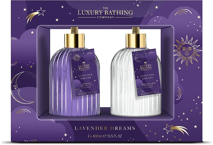 Set - Grace Cole The Luxury Bathing Lavender Dreams Heavenly Hands (h/wash/400ml+h/nail/cr/400ml) — photo N1