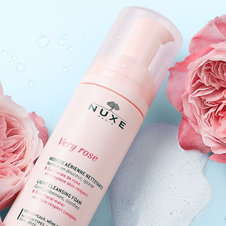 Light Cleansing Facial Foam - Nuxe Very Rose Light Cleansing Foam — photo N2