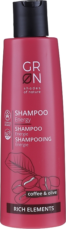 Hair Shampoo - GRN Rich Elements Coffee & Olive Energy Shampoo — photo N1