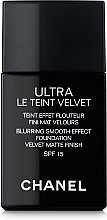 Fragrances, Perfumes, Cosmetics Ultra-Light Long-Lasting Fluid Foundation - Chanel Ultra Le Teint Velvet SPF 15