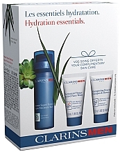 Fragrances, Perfumes, Cosmetics Set - Clarins Men Hydration Essentials Set (shampoo/30ml +f/wash/30ml + f/balm/50ml)