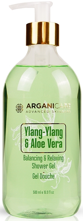 Shower Gel - Arganicare Ylang-Ylang & Aloe Vera Balancing & Relaxing Shower Gel — photo N1