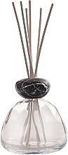 Fragrance Diffuser without Filling, 400 ml, black lid - Millefiori Milano Marble Glass Clear Diffuser Black Cap — photo N4