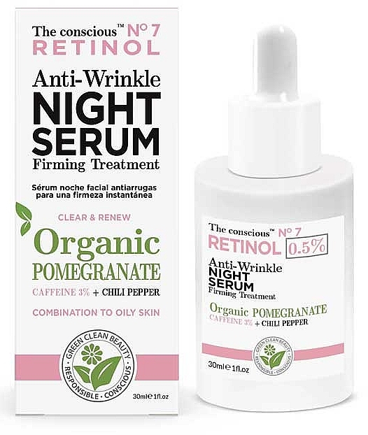 Night Face Serum - Biovene Night serum 0.5% retinol Anti-Wrinkle — photo N1