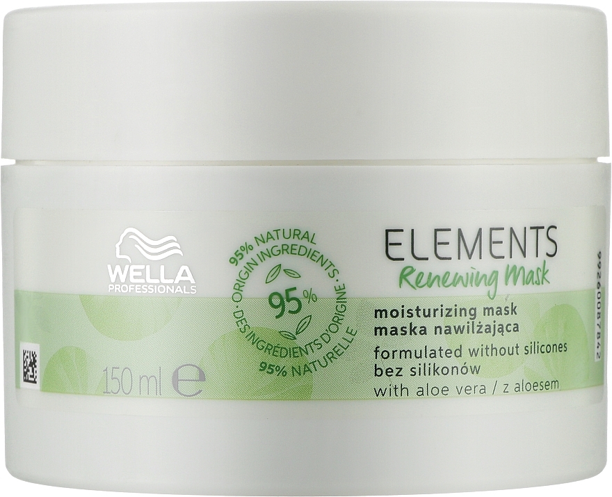 Moisturizing & Renewal Mask for All Hair Types - Wella Professionals Elements Renewing Mask — photo N3