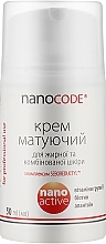 Fragrances, Perfumes, Cosmetics Mattifying Face Cream for Oily & Combination Skin - NanoCode Activ Cream