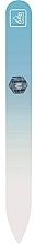 Glass Nail File 14 cm, pastel-light blue - Erbe Solingen Soft-Touch — photo N1