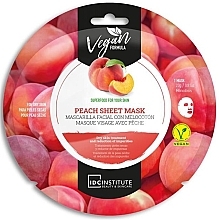 Face Mask for Dry Skin - IDC Institute Peach Sheet Mask — photo N1
