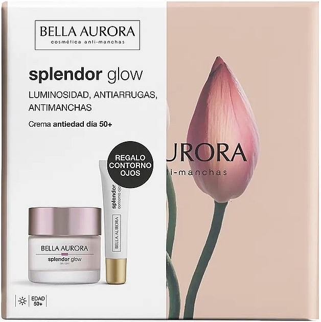 Set - Bella Aurora Splendor Glow Set (cr/50ml + eye/cr/15ml) — photo N1