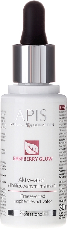 Face Activator with Freeze-Dried Raspberry - APIS Professional Raspberry Glow  — photo N1