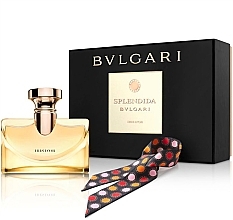 Fragrances, Perfumes, Cosmetics Bvlgari Splendida Iris D`Or - Set (edp/100ml + scarves)