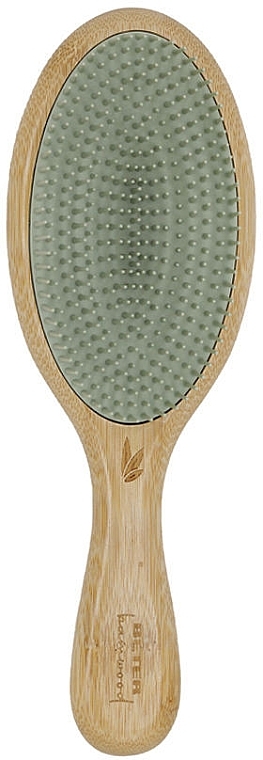 Bamboo Hair Brush, oval - Beter Bamboo Detangling Brush — photo N2