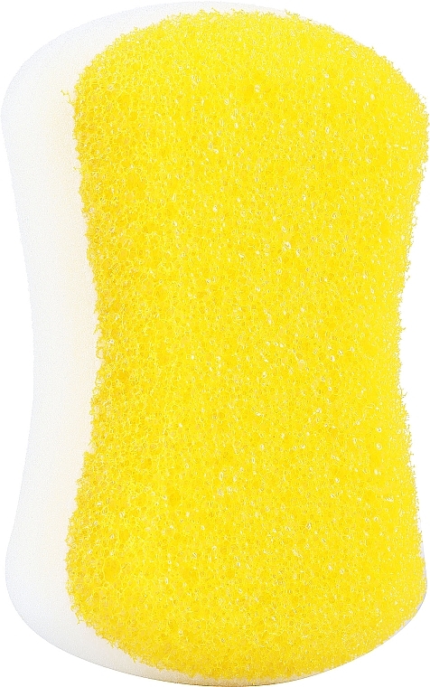 Anti-Cellulite Bath Sponge, white and yellow - LULA — photo N1