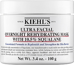 Squalane Night Moisturizing Mask  - Kiehl's Ultra Facial Overnight Rehydrating Mask — photo N2