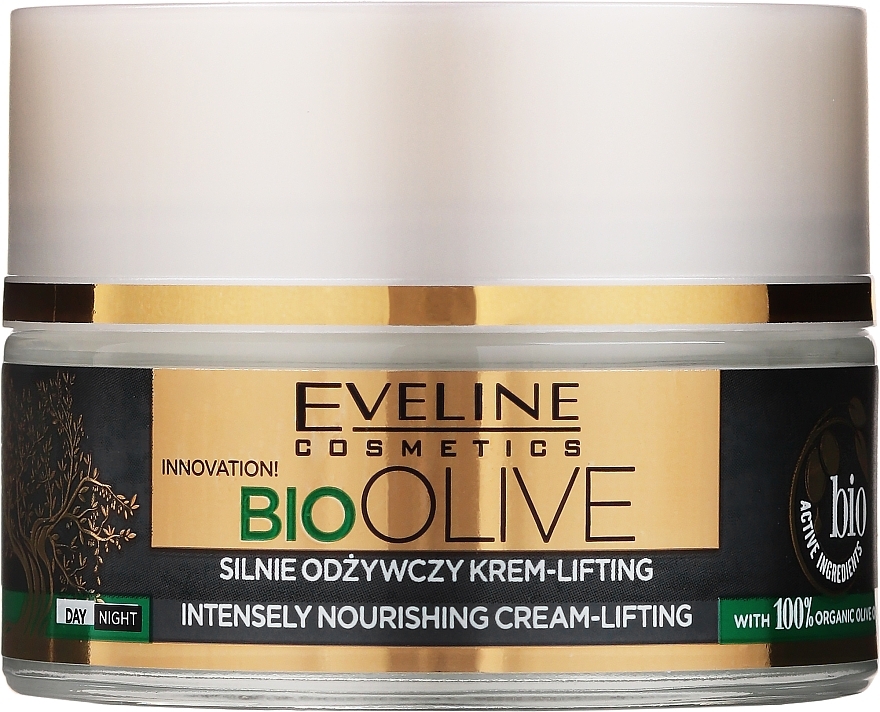 Intensive Nourishing Lifting Face Cream - Eveline Cosmetics Bio Olive Intensely Nourishing Cream-lifting — photo N2
