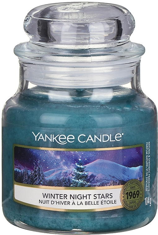 Scented Candle in Jar - Yankee Candle Winter Night Stars Jar Candle — photo N2