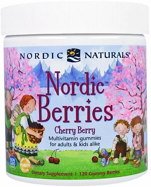 Multivitamin Cherry Berry Dietary Supplement - Nordic Naturals Multivitamin Berries — photo N1