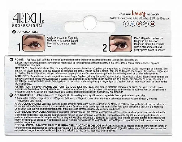 Magnetic False Lashes - Ardell Magnetic Lash 3D Faux Mink 854 — photo N3