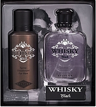 Fragrances, Perfumes, Cosmetics Evaflor Whisky Black - Set (Edt/100ml + deo/150ml)