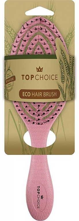 ヘアブラシ、64760、ピンク - Top Choice Eco Hair Brush — photo N2