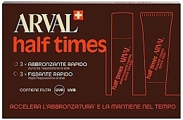 Fragrances, Perfumes, Cosmetics Tanning Set - Arval Half Times (tanning/3x10ml + fix/3x10ml)