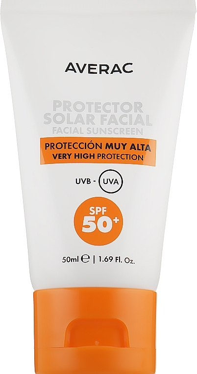 Facial Sunscreen SPF50+ - Averac Solar Facial Sunscreen Cream SPF50+ — photo N1