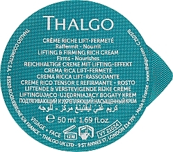 Fragrances, Perfumes, Cosmetics Rich Lifting & Firming Face Cream - Thalgo Silicium Lift Intensive Lifting & Firming Rich Cream (refill)