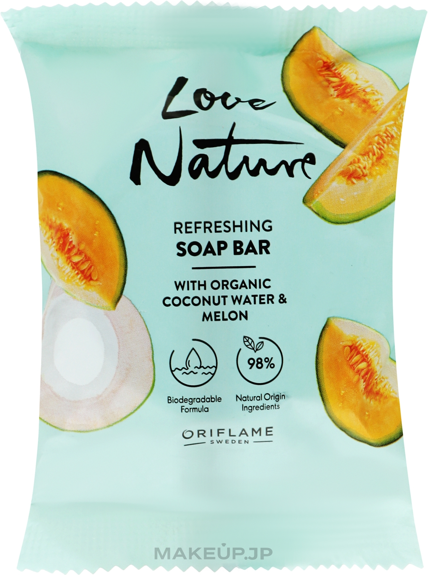 Invigorating Soap with Organic Coconut Water & Melon - Oriflame Love Nature — photo 75 g