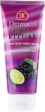 Softening Hand Cream "Grape and Lime" - Dermacol Body Aroma Ritual Anti-Stress Hand Cream — photo N1