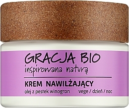 Fragrances, Perfumes, Cosmetics Moisturizing Face Cream with Grape Seed Oil - Gracja Bio Moisturizing Face Cream