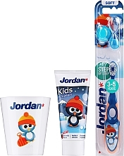 Fragrances, Perfumes, Cosmetics Set "Penguin" - Jordan Kids (toothpaste/50ml + toothbrush/1pc + cup)